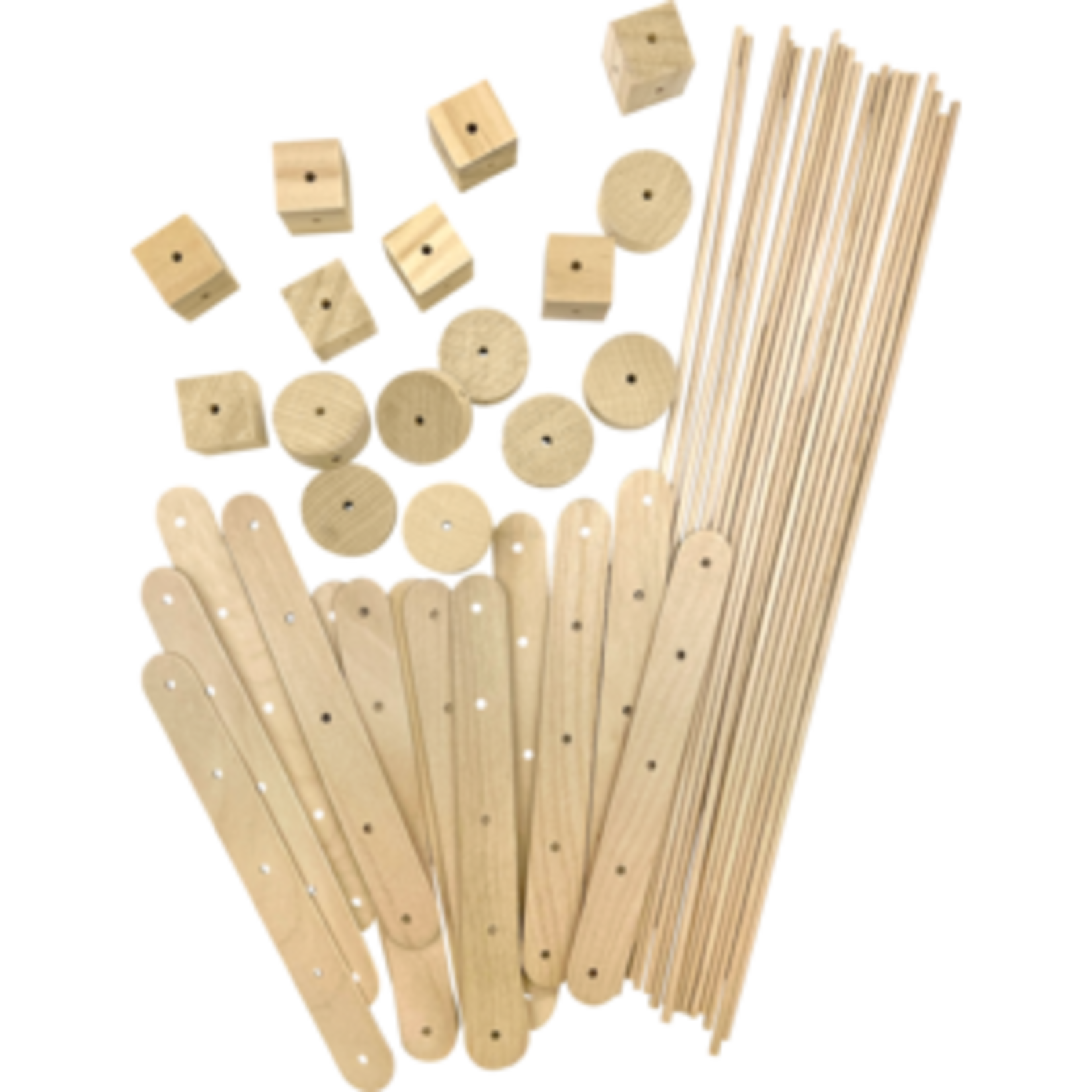 Teacher Created Resources STEM Basics: Wood Construction Kit - 66 count [TCR20950]