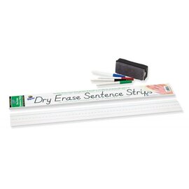 Dixon Ticonderoga PACON® DRY ERASE SENTENCE STRIPS 3" X 24" WHITE