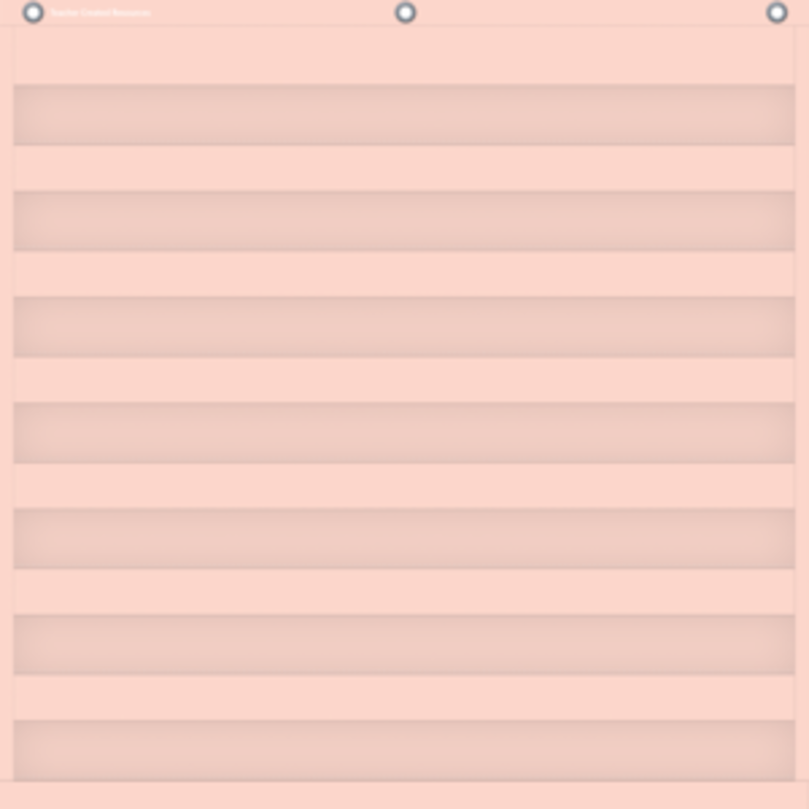Teacher Created Resources Blush 7 Pocket Chart [TCR20102]