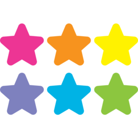 Teacher Created Resources Spot On Carpet Markers Bright Stars - 4"