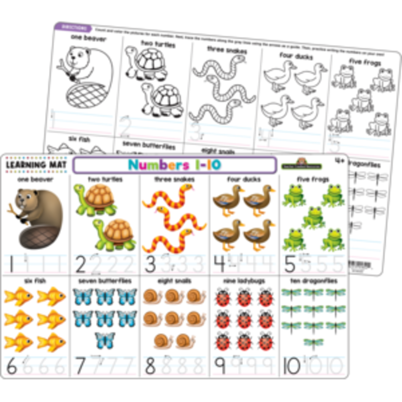 Teacher Created Resources Numbers 1-10 Learning Mat [TCR21015]