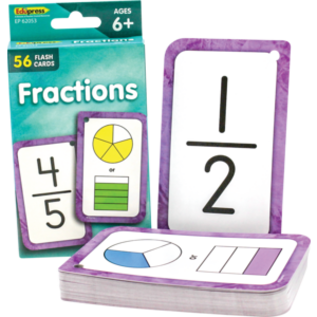 Teacher Created Resources Fractions Flash Cards