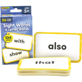 Teacher Created Resources Sight Words Flash Cards - 4 Letter Words