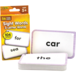 Teacher Created Resources Sight Words Flash Cards - 3 Letter Words [TCR62039]