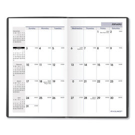 AT-A-GLANCE AT-A-GLANCE Pocket-Sized Monthly Planner, 3 5/8 x 6 1/16, Black, 2024 Calendar