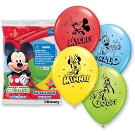 Qualatex Mickey & Pals Latex Balloons 6 Count