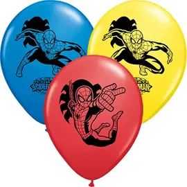 Spiderman Latex Balloons 25 Count
