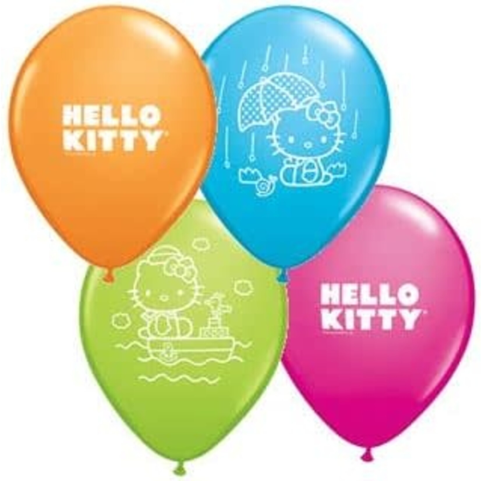Qualatex Hello Kitty  Latex Balloons 6 Count [40946]