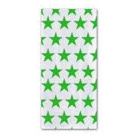 AMSCAN PARTY BAGS WITH TWISTTIES (GREEN STAR)