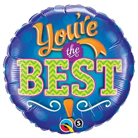 Qualatex You're the Best 18 Inch Foil Mylar Balloon