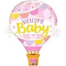 Qualatex WELCOME BABY PINK BALLOON 42"