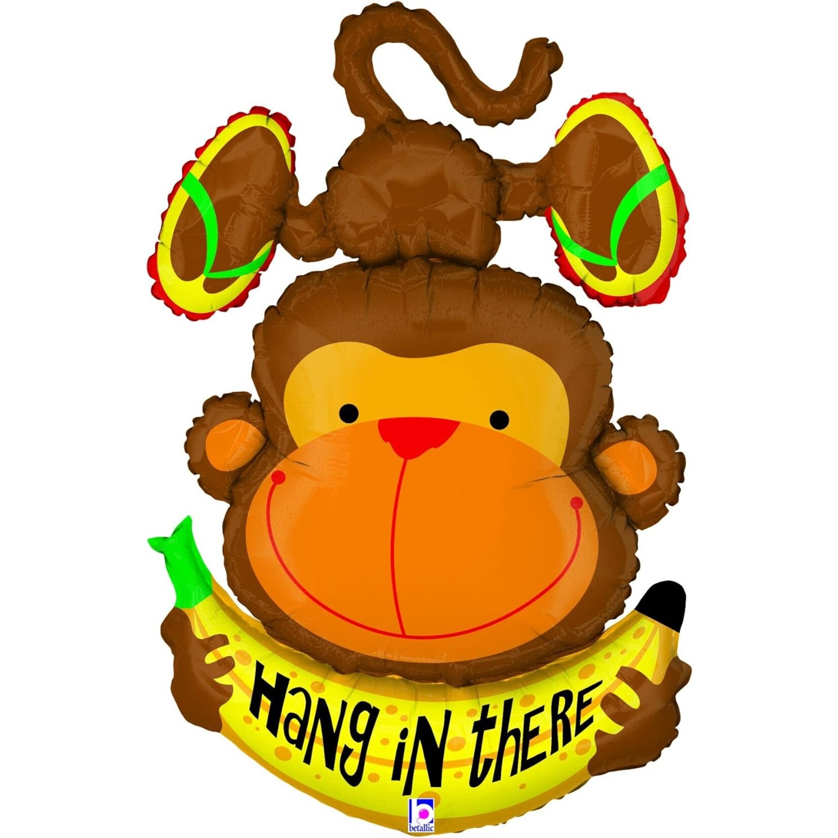 Betallic 45" HANG IN THERE MONKEY SHAPE BALLOON [85683]