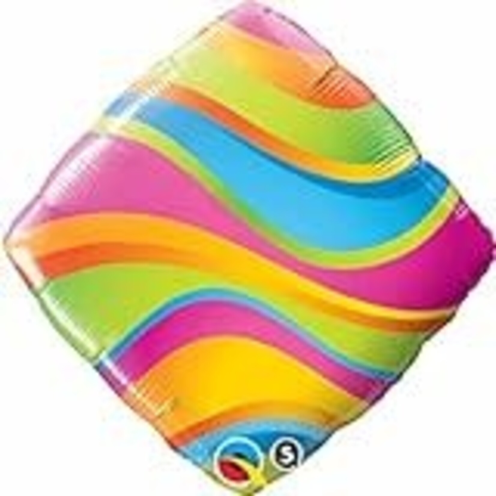 Qualatex Qualatex Wavy Stripes Accent Patterns Diamond 18 Inch Foil Mylar Balloon [34414]