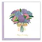 QUILLING CARDS, INC Quilled Hydrangea Bouquet Birthday Greeting Card