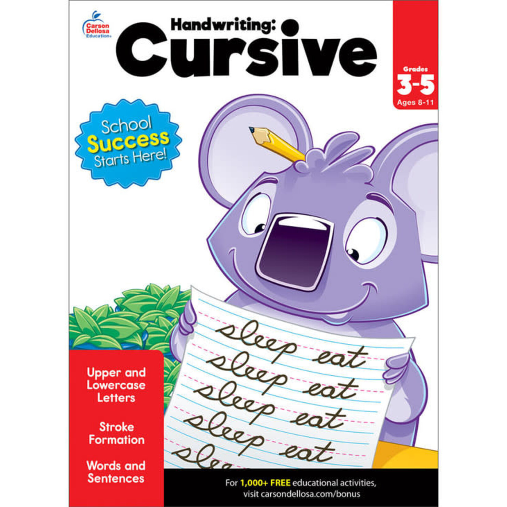 Carson-Dellosa Publishing Group Handwriting: Cursive Workbook Grade 3-5 Paperback [CD704873]