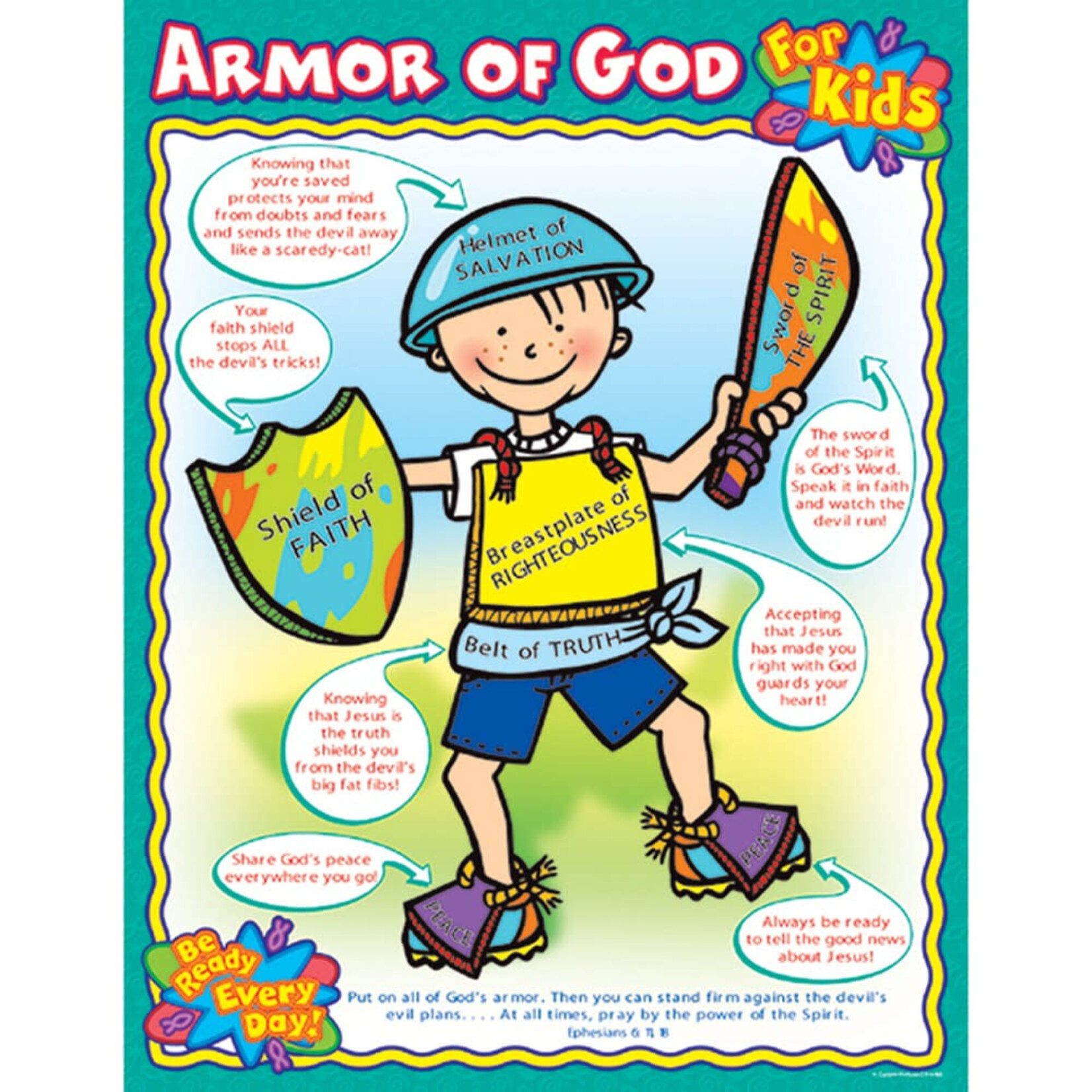 Carson-Dellosa Publishing Group Armor of God for Kids Chart 17x22 [CD6362]