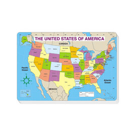 Carson-Dellosa Publishing Group United States Map Labeled Jumbo Pad Chart Grade PK-5