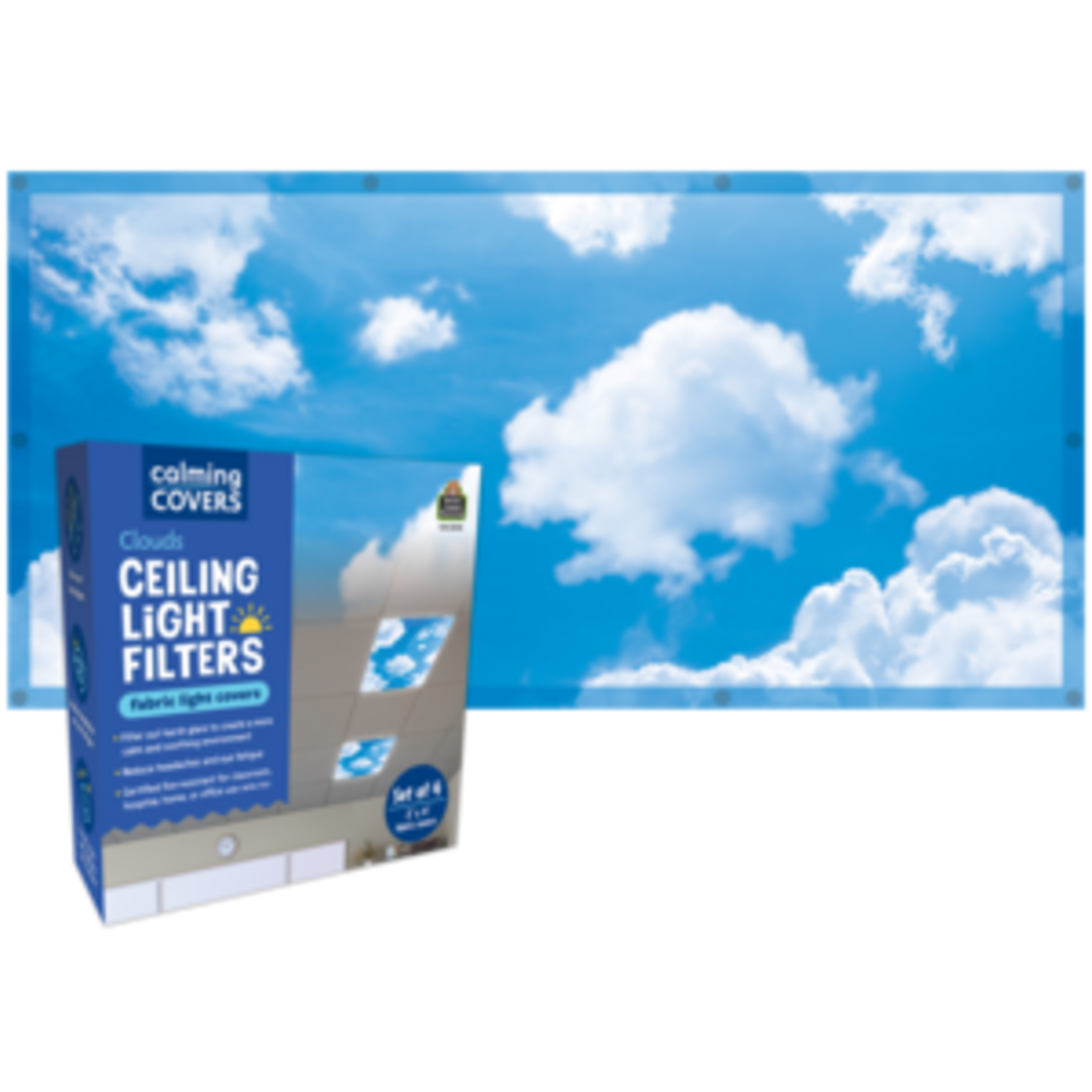 Teacher Created Resources Clouds Calming Covers Ceiling Light Filters (20140) [TCR9175]