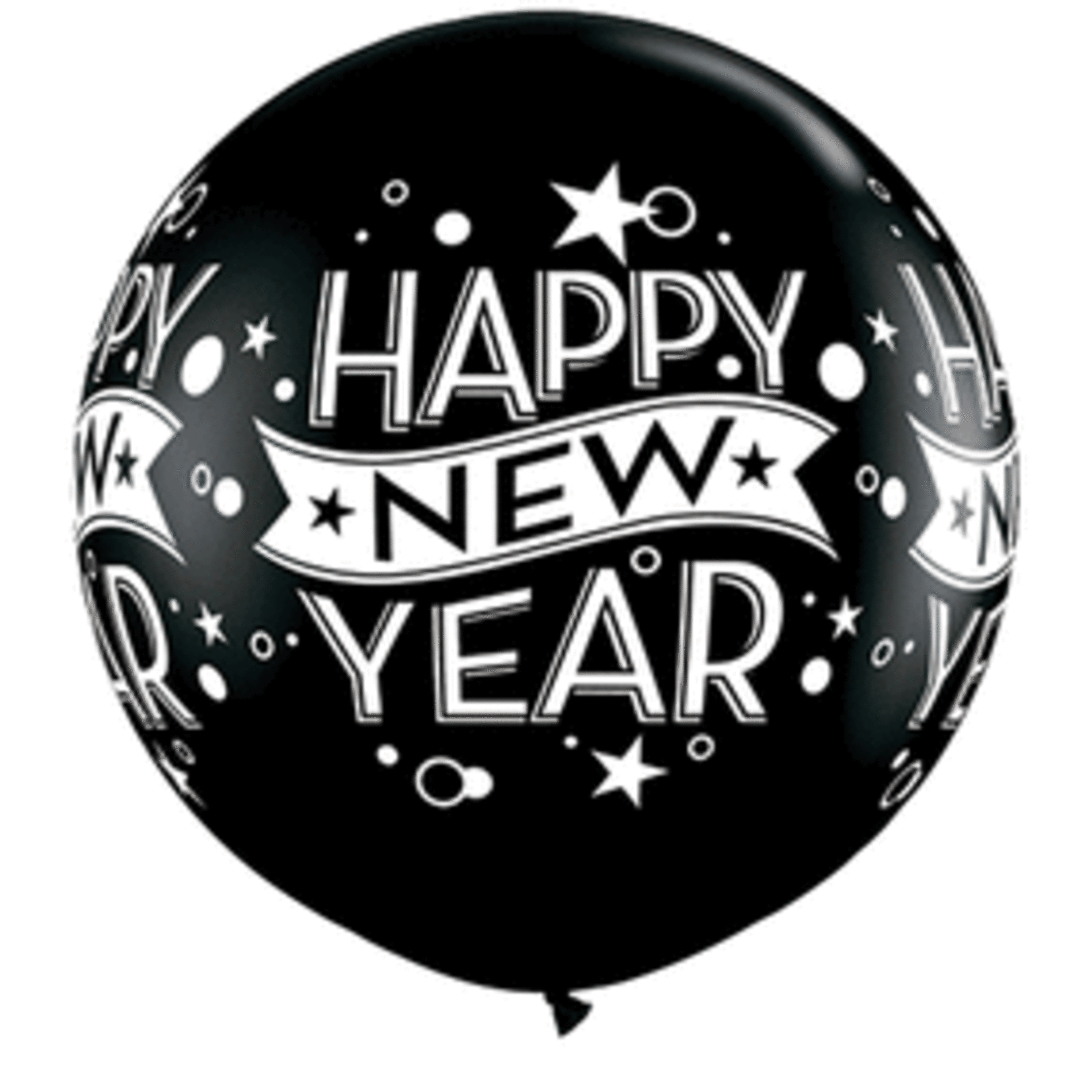 Qualatex Qualatex 3' New Year Confetti Dots-A-Round Latex Balloons  2 Pack [19175]