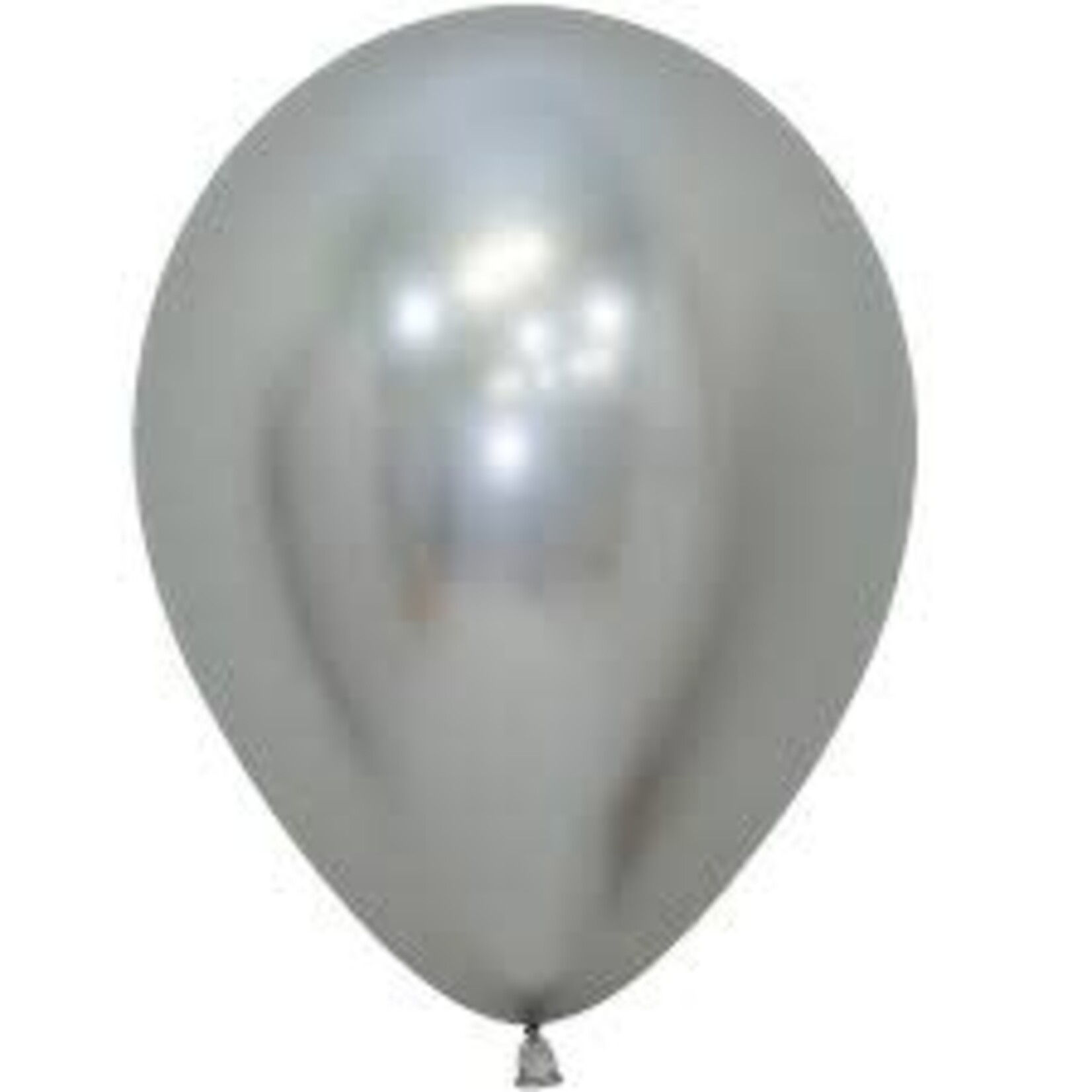 Sempertex Sempertex 11 Inch Reflex Silver Latex Balloons Bag of 50 [53145]