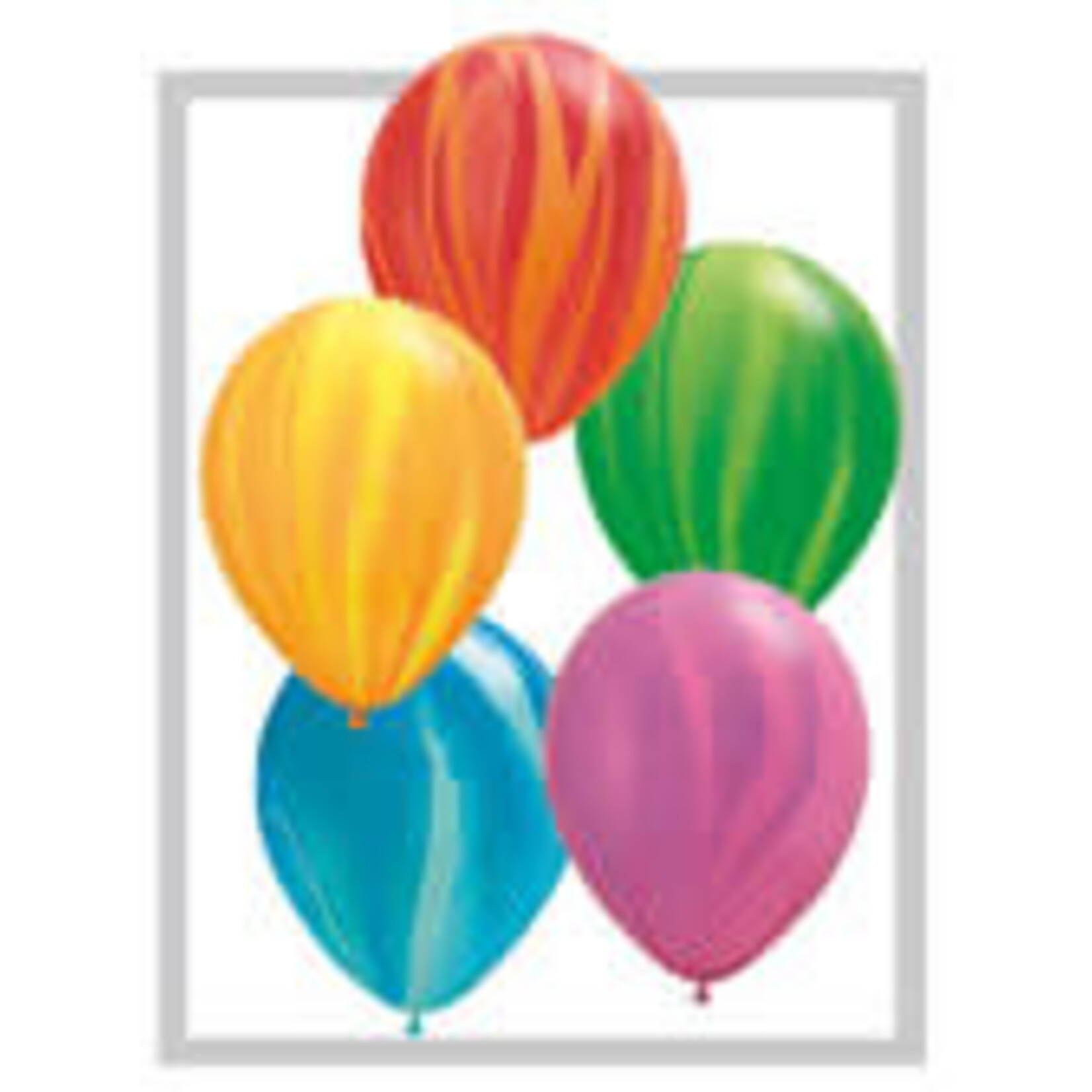 Qualatex Qualatex Rainbow Agate Assortment 11 Inch Latex Balloons (10 ct) [91544_10]