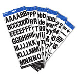 BAZIC BAZIC 1 Black Color Alphabet & Numbers Stickers (346/Pack) [3824]