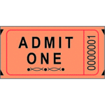 MAYFLOWER DISTRIBUTING Single Ticket Roll 2000 Tickets Orange [101-O]