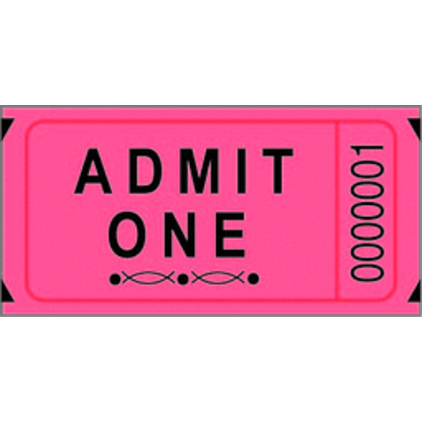 MAYFLOWER DISTRIBUTING Single Ticket Roll 2000 Tickets Red [101-R]