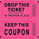 MAYFLOWER DISTRIBUTING Double Ticket Roll 2000 Tickets Red [102-R]