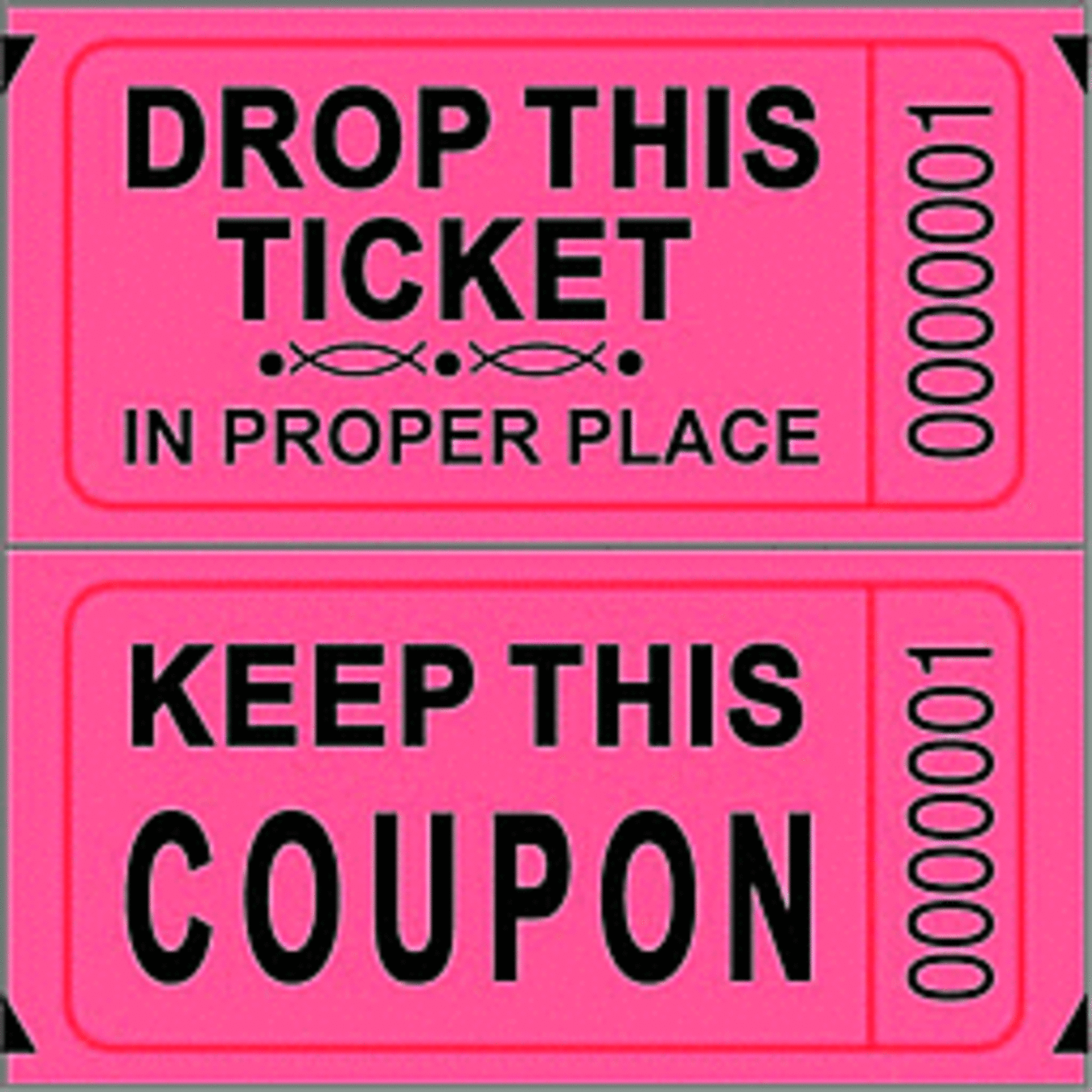 MAYFLOWER DISTRIBUTING Double Ticket Roll 2000 Tickets Red [102-R]