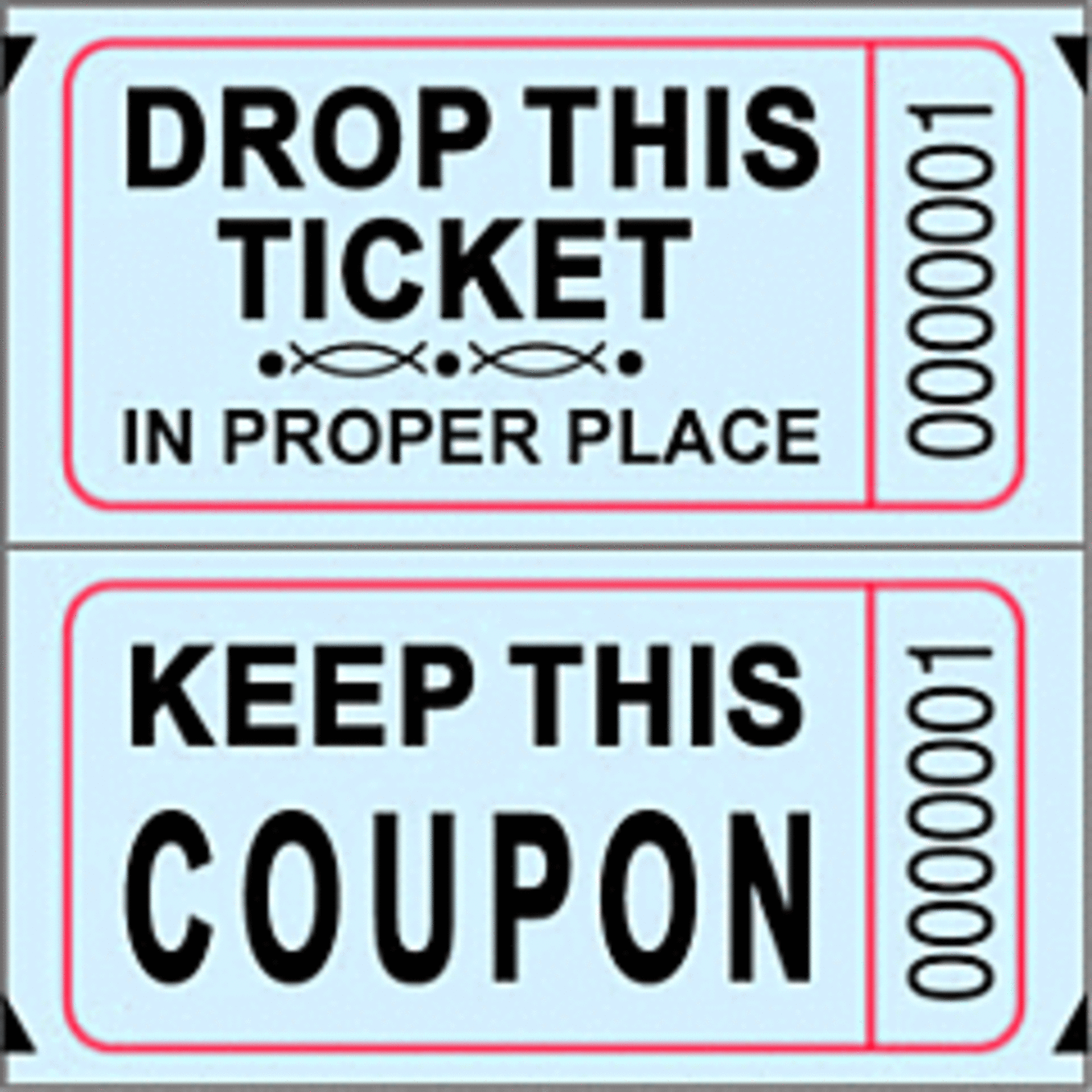 MAYFLOWER DISTRIBUTING Double Ticket Roll 2000 Tickets Blue [102-DB]