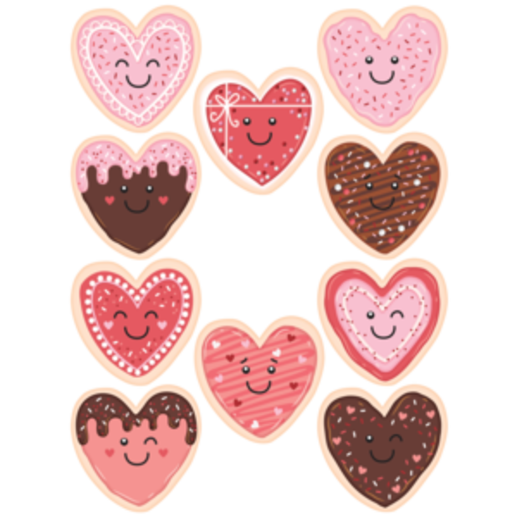 Teacher Created Resources Frosted Heart Cookies Accents [TCR6951]