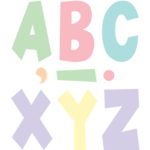 Teacher Created Resources Pastel Pop 7" Fun Font Letters [TCR70105]