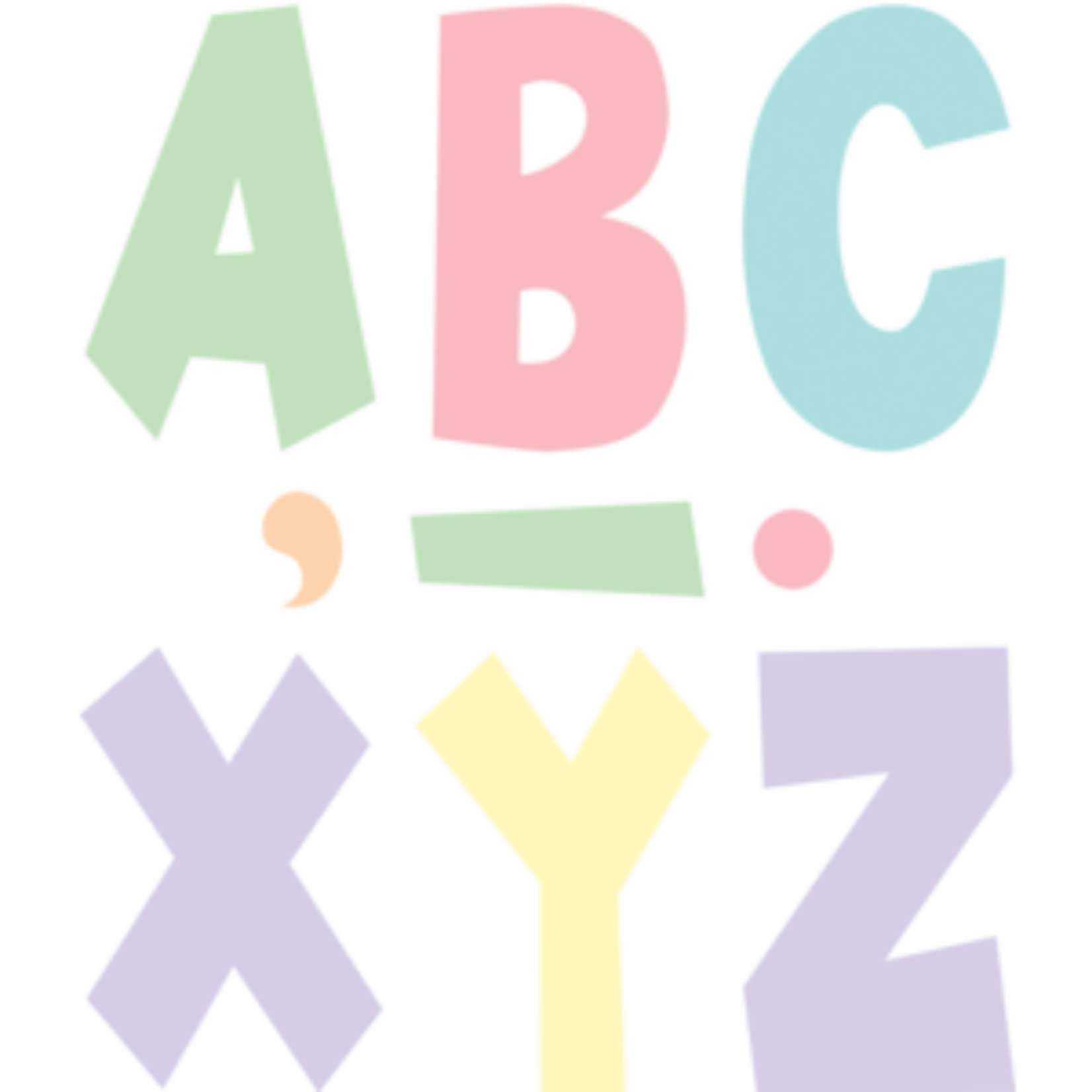 Teacher Created Resources Pastel Pop 7" Fun Font Letters [TCR70105]