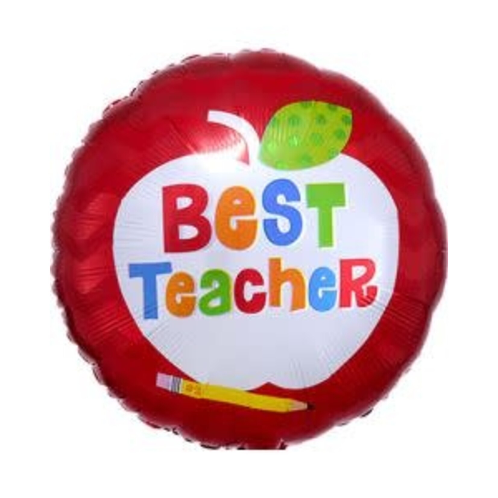 Best Teacher Apple 18 inch Foil Mylar Balloon [31352]