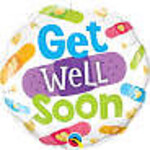 Qualatex Qualatex Get Well Soon Bandages 18 Inch Foil Mylar Balloon [57302]