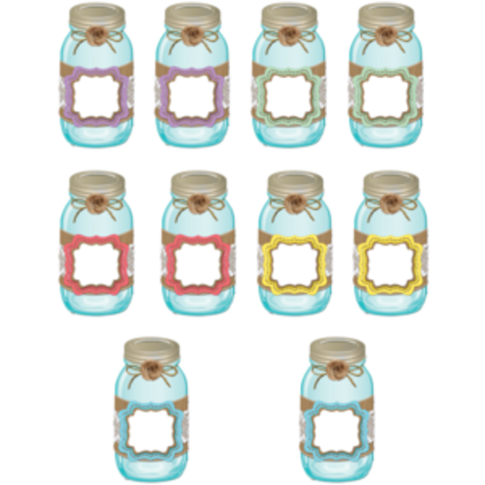 Teacher Created Resources Shabby Chic Mason Jars Accents [TCR77191]