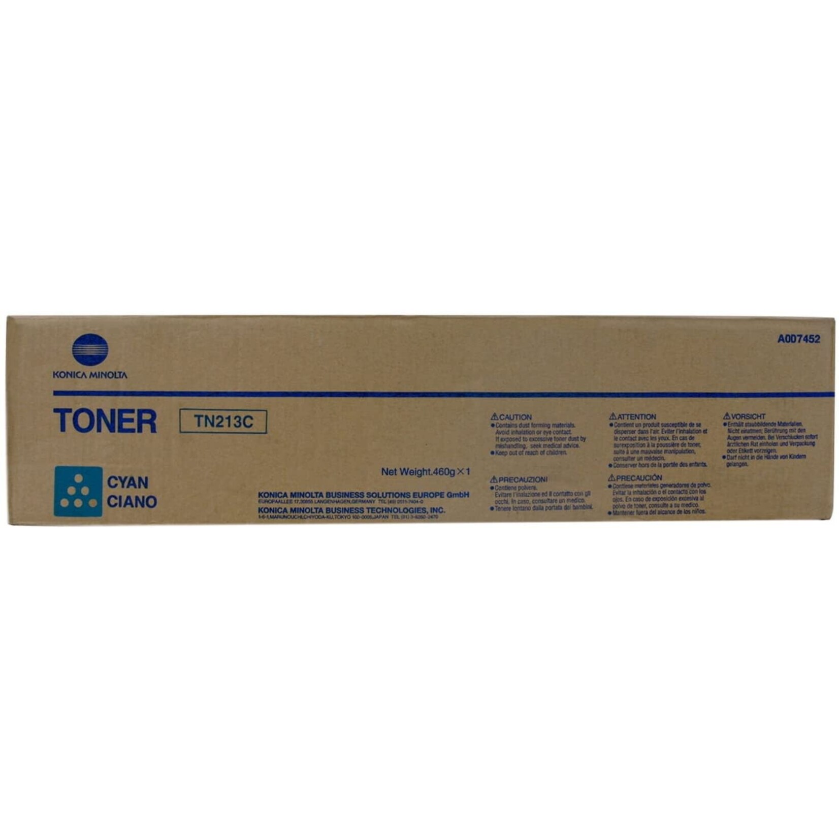 KONICA-MINOLTA Konica Minolta TN-213 - Cyan - original - toner cartridge - for bizhub C203, C253 [TN213C]