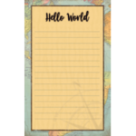 Teacher Created Resources Travel the Map Notepad [TCR8566]