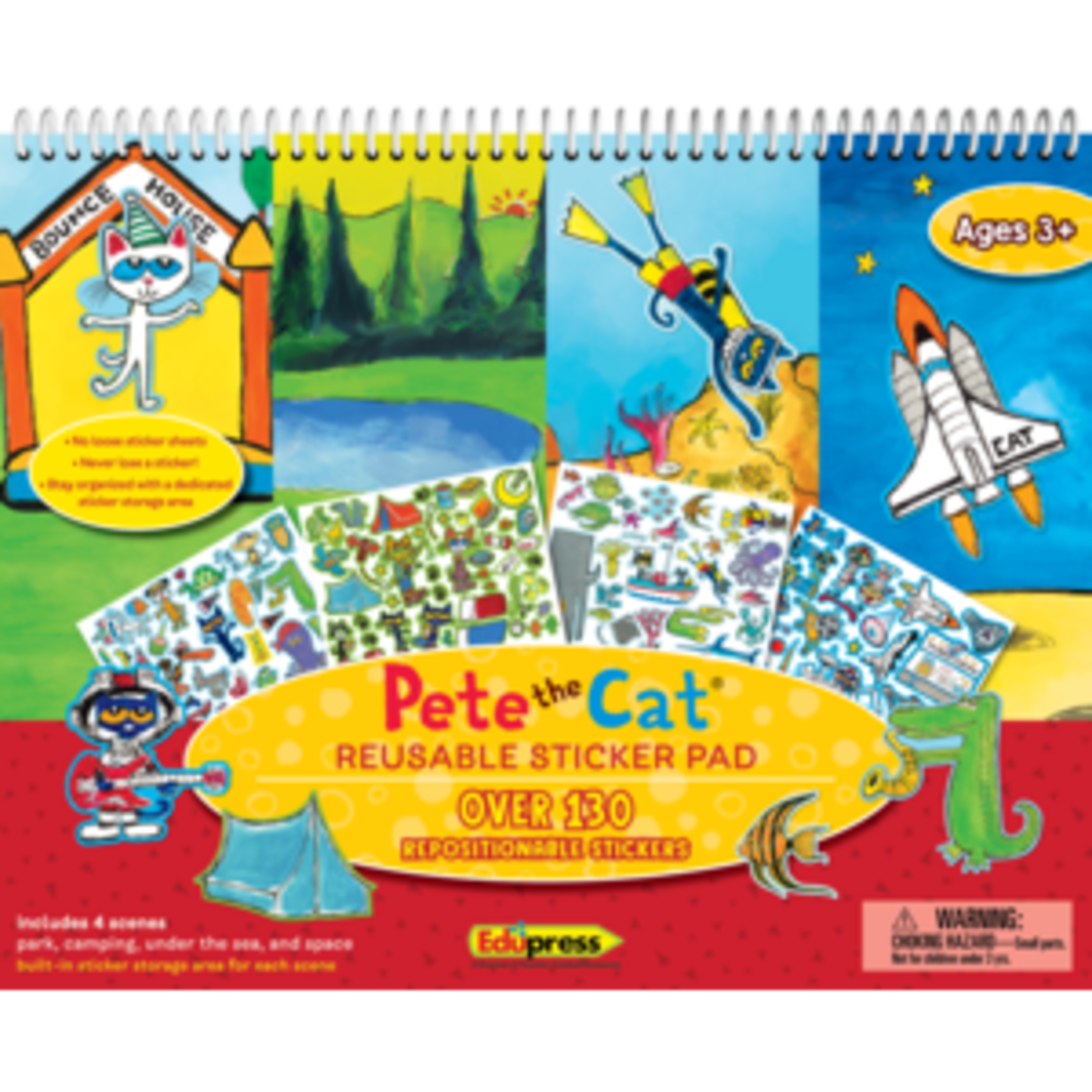Teacher Created Resources Pete the Cat Reusable Sticker Pad [TCR63234]
