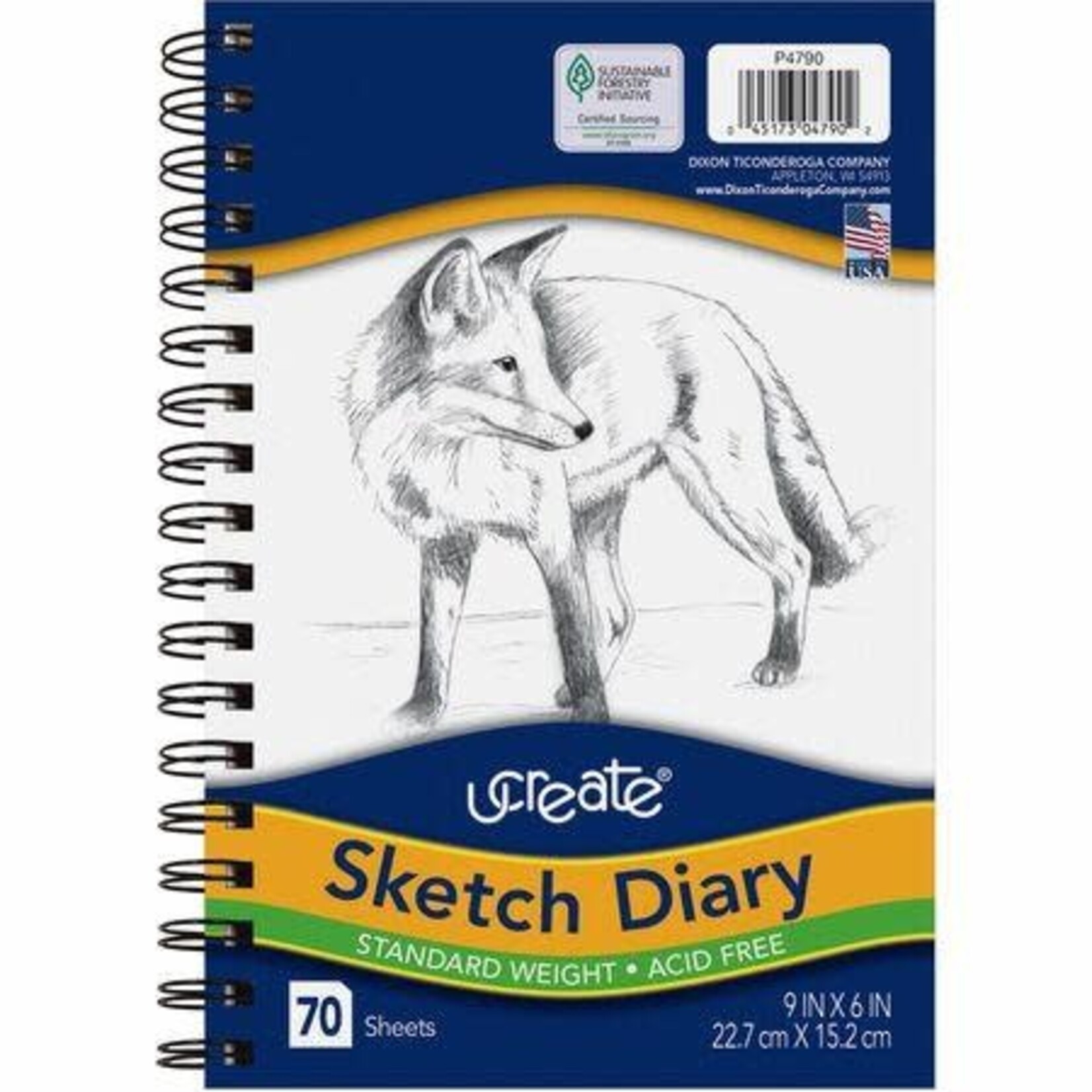 Dixon Ticonderoga UCREATE® SKETCH DIARY 9x6 [P4790]