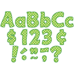 Teacher Created Resources Lime Polka Dots Funtastic 4" Letters Combo Pack [TCR5345]
