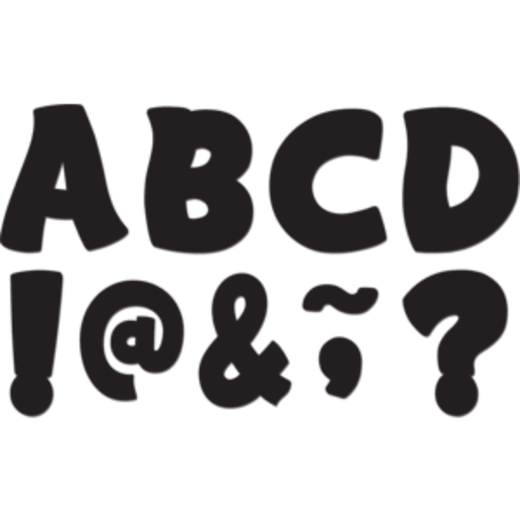 Teacher Created Resources Black Funtastic Font 3" Magnetic Letters [TCR77214]