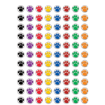 Teacher Created Resources Colorful Paw Prints Mini Stickers [TCR4819]