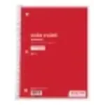 JUST BASICS Just Basics Spiral Notebook, 8" x 10-1/2", 1 Subject, Wide Ruled, 70 Sheets, Red [166827]