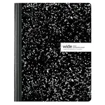 JUST BASICS Office Depot Brand Composition Book, 7-1/2" x 9-3/4", Wide Ruled, 100 Sheets, Black/White [588268]