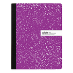 JUST BASICS Office Depot Brand Composition Book, 7-1/2" x 9-3/4", Wide Ruled, 100 Sheets, Purple [6787094]
