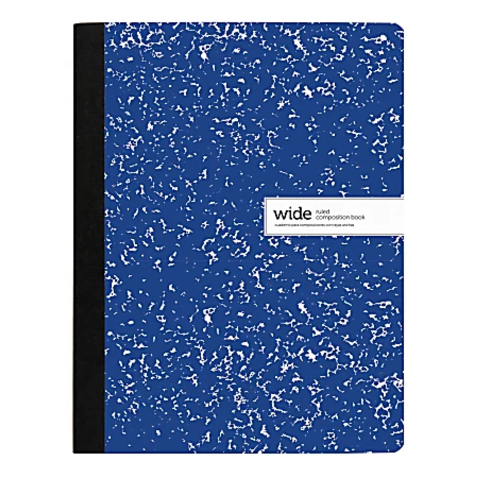 JUST BASICS Office Depot Brand Composition Book, 7-1/2" x 9-3/4", Wide Ruled, 100 Sheets, Blue [6901441]