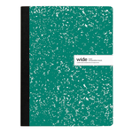 JUST BASICS Office Depot Brand Composition Book, 7-1/2" x 9-3/4", Wide Ruled, 100 Sheets, Green [7441674]
