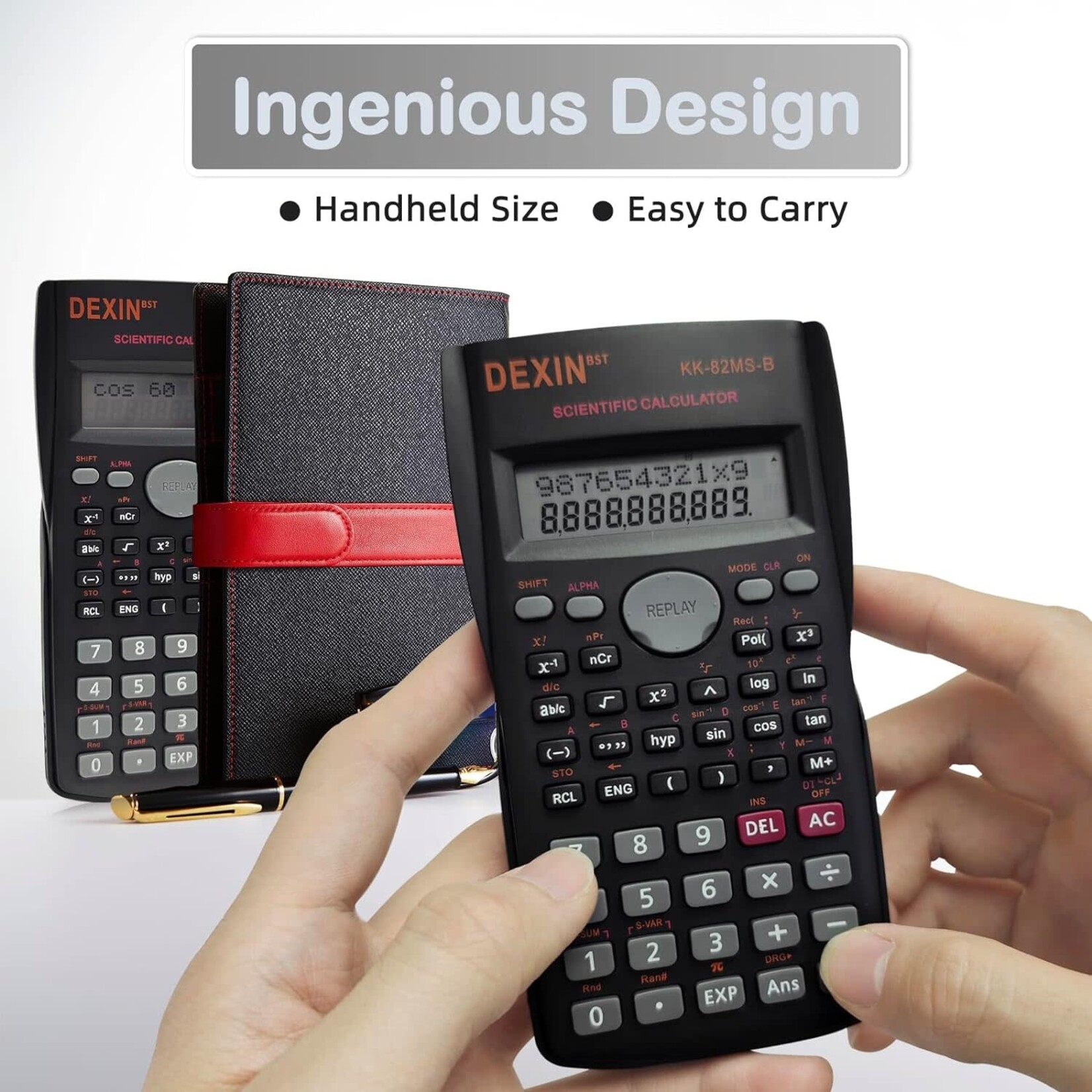 YUQILIN 2 Line Engineering Scientific Calculator, Basic Construction Multi-Function Large Display Pocket Calculator [B0CN8HMM85]